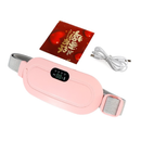 Cinta Térmica Massageador para Cólica Menstrual - Almofada Recarregável USB - Tratamento p/ Dores - Compressa