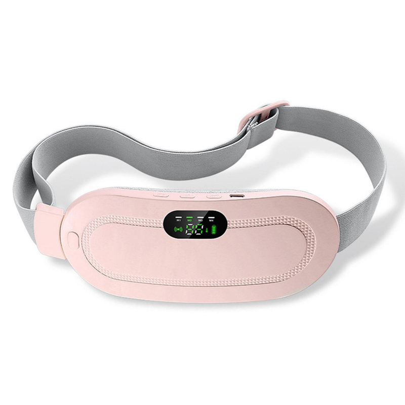 Cinta Térmica Massageador para Cólica Menstrual - Almofada Recarregável USB - Tratamento p/ Dores - Compressa