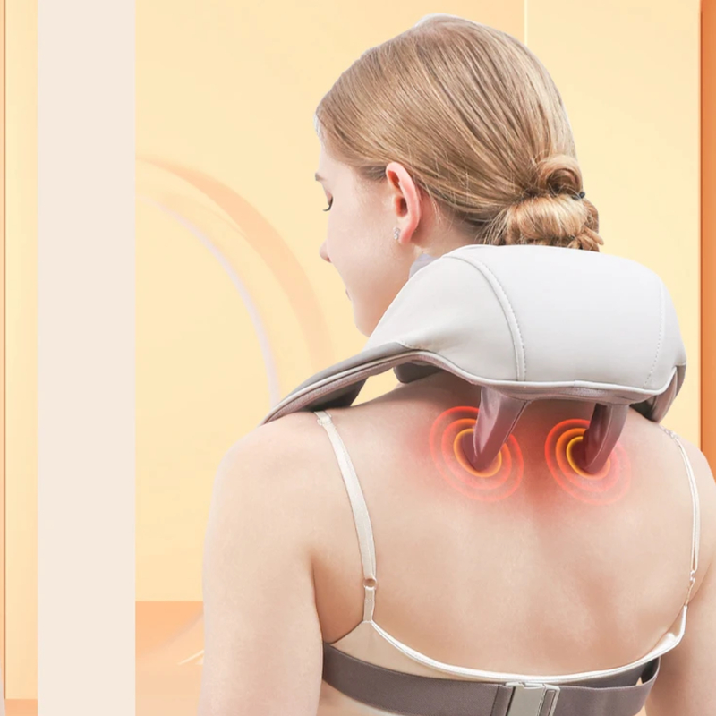 Massageador De Pescoço Inteligentes De Compressão Sem Fio Alívio De Dor