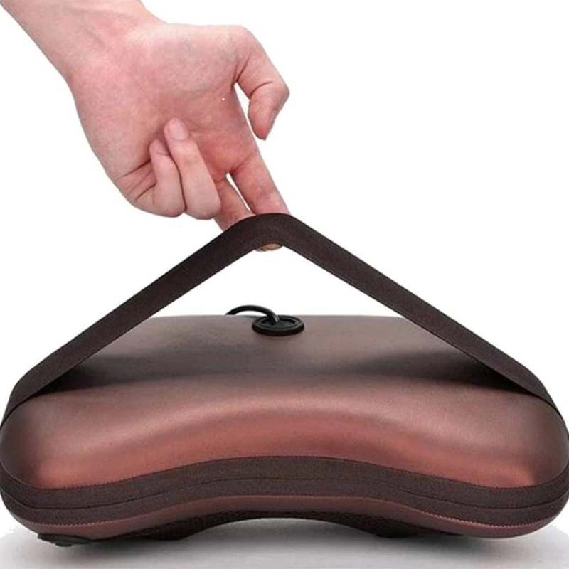 Massageador 8 Bolas Shiatsu Lombar Pescoço Veicular e Casa Almofada Lombar Pescoço Pés