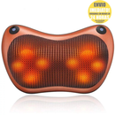 Massageador 8 Bolas Shiatsu Lombar Pescoço Veicular e Casa Almofada Lombar Pescoço Pés