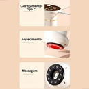 Máquina de cupping eletrônica inteligente, massagem, 6 velocidades, 6 temperaturas, luz vermelha, terapia de vácuo